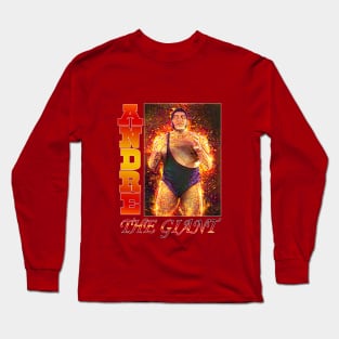 Retro 80's Wrestling - ANDRE THE GIANT Long Sleeve T-Shirt